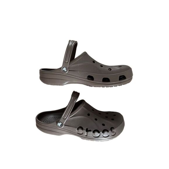 Crocs Baya Mens Espresso Brown Slip On Waterproof Comfort Clogs Sandals Size 12 - Picture 2 of 8